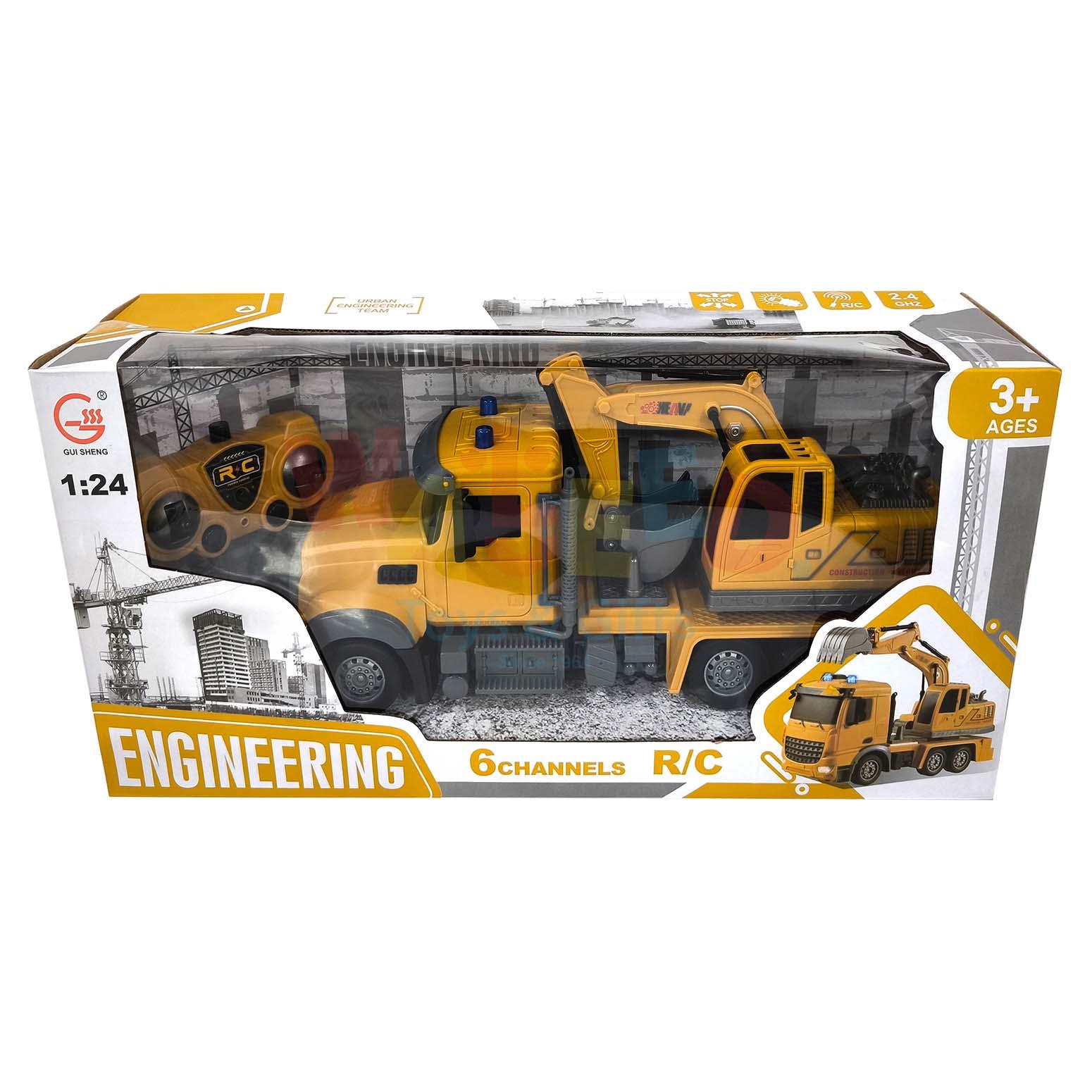 1:24 2.4G R/C 6CH Truck With Light - Rechargeable