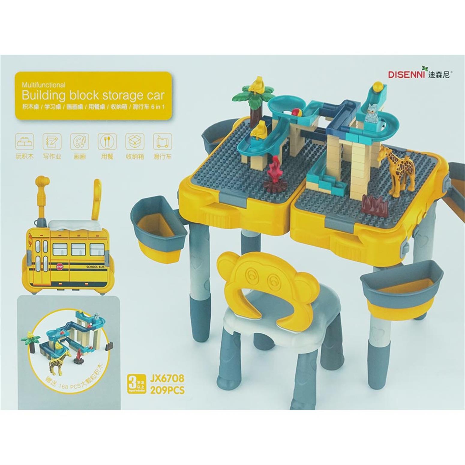 Multi-Functional Building Block Storage Car