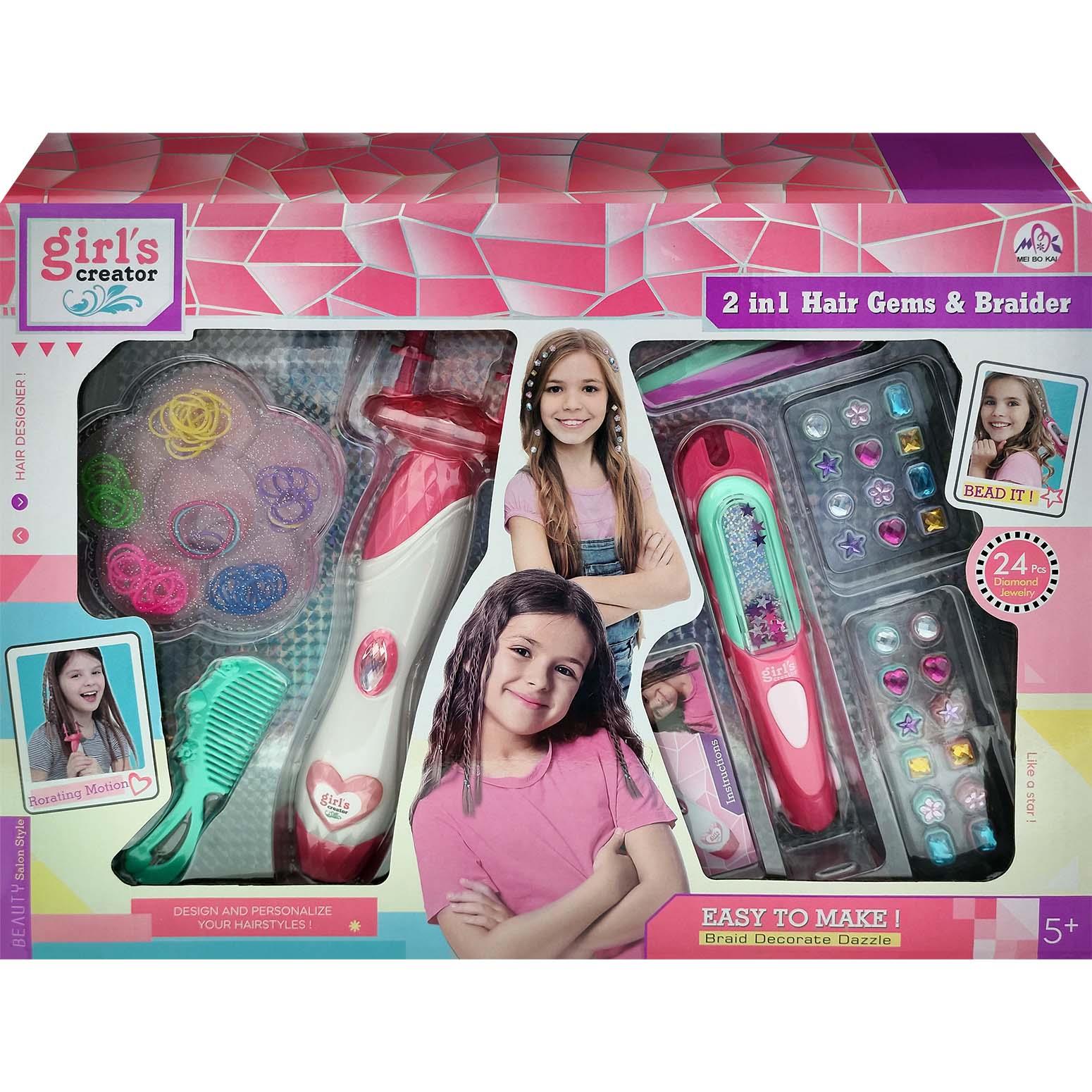 2 in 1 Hair gems & Braider