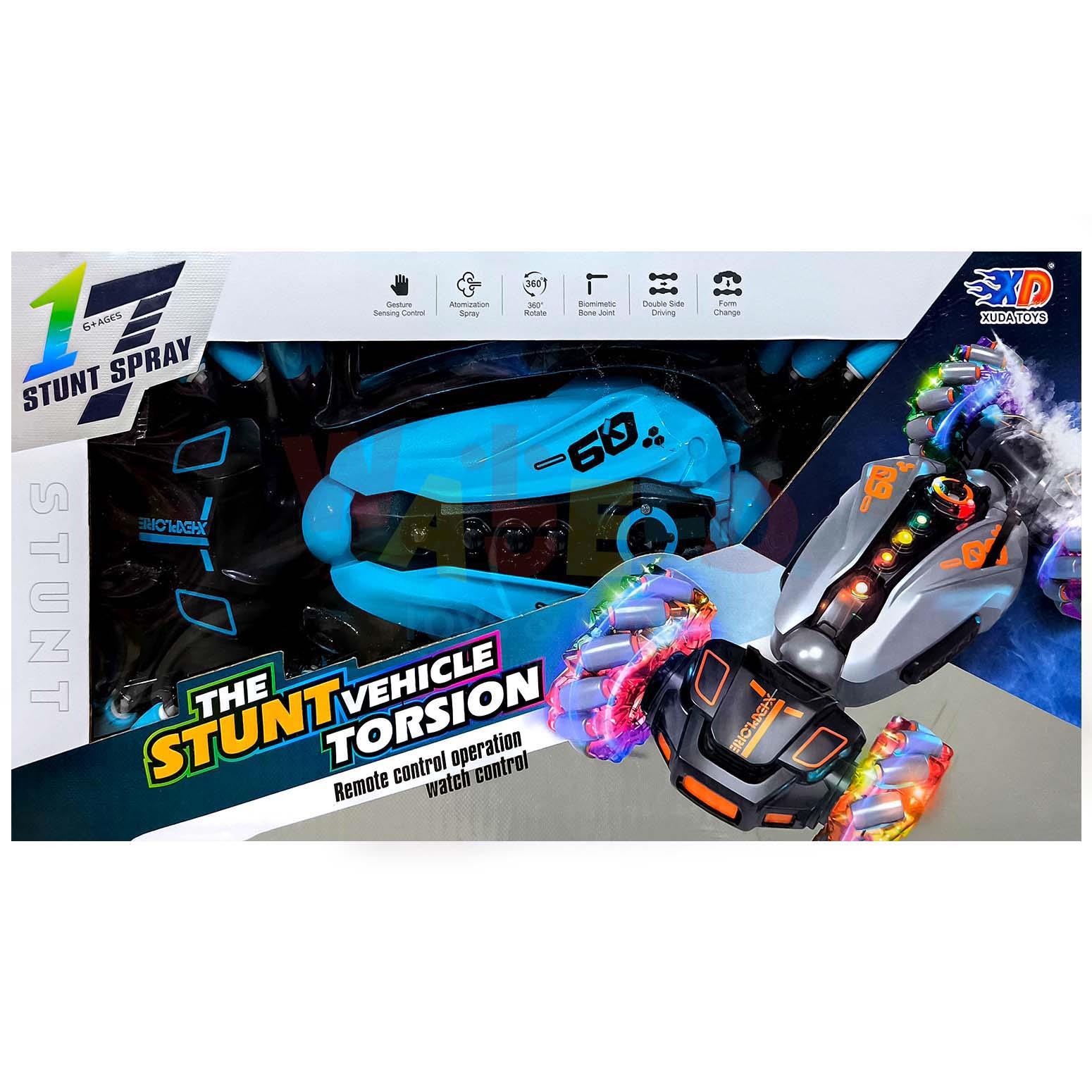 2.4G 10CH R/C Stunt Car With Light,Music & Spray - watch + controler Rechargeabl