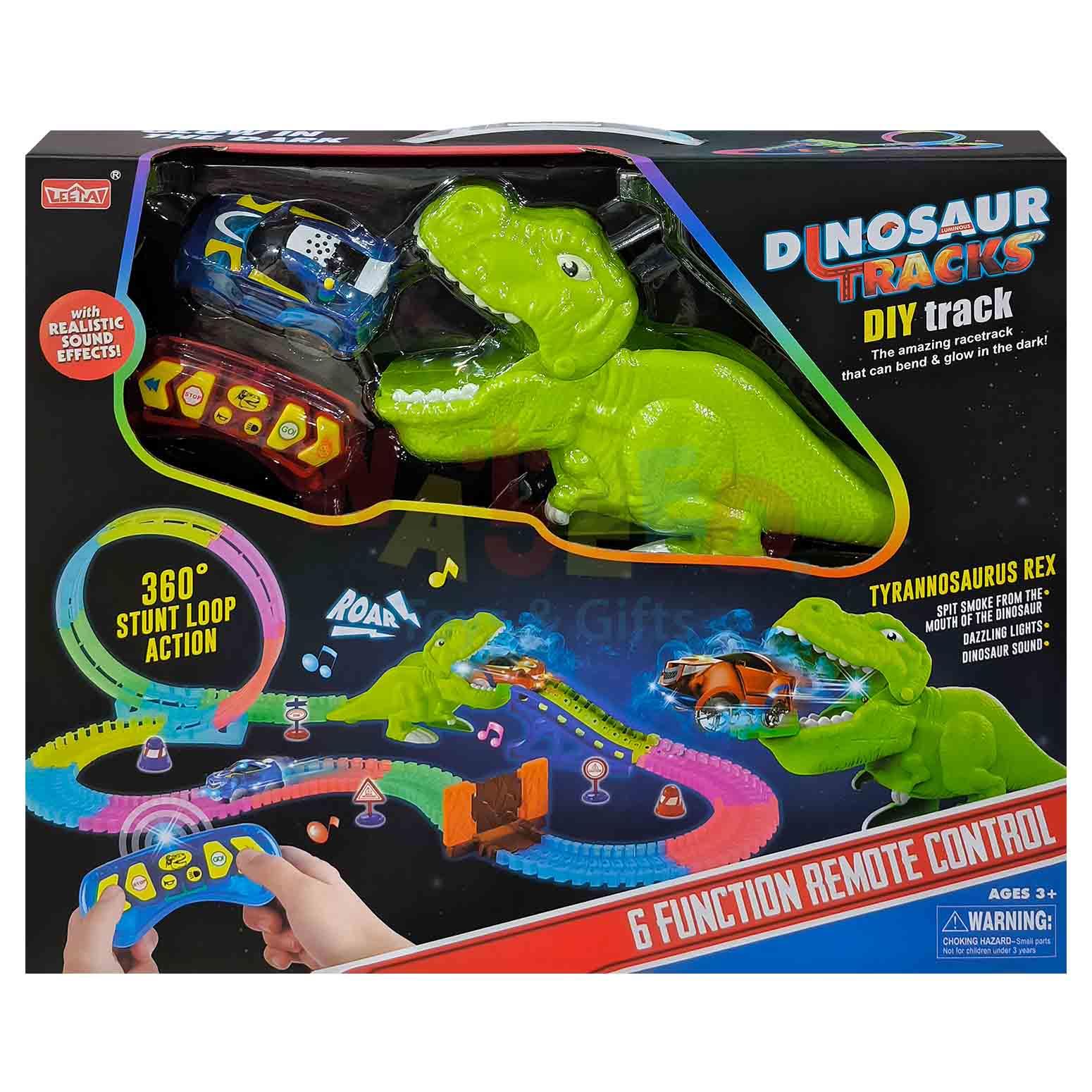 2.4G 6CH R/C Glow Railway Set With Light,Spray 143PCS