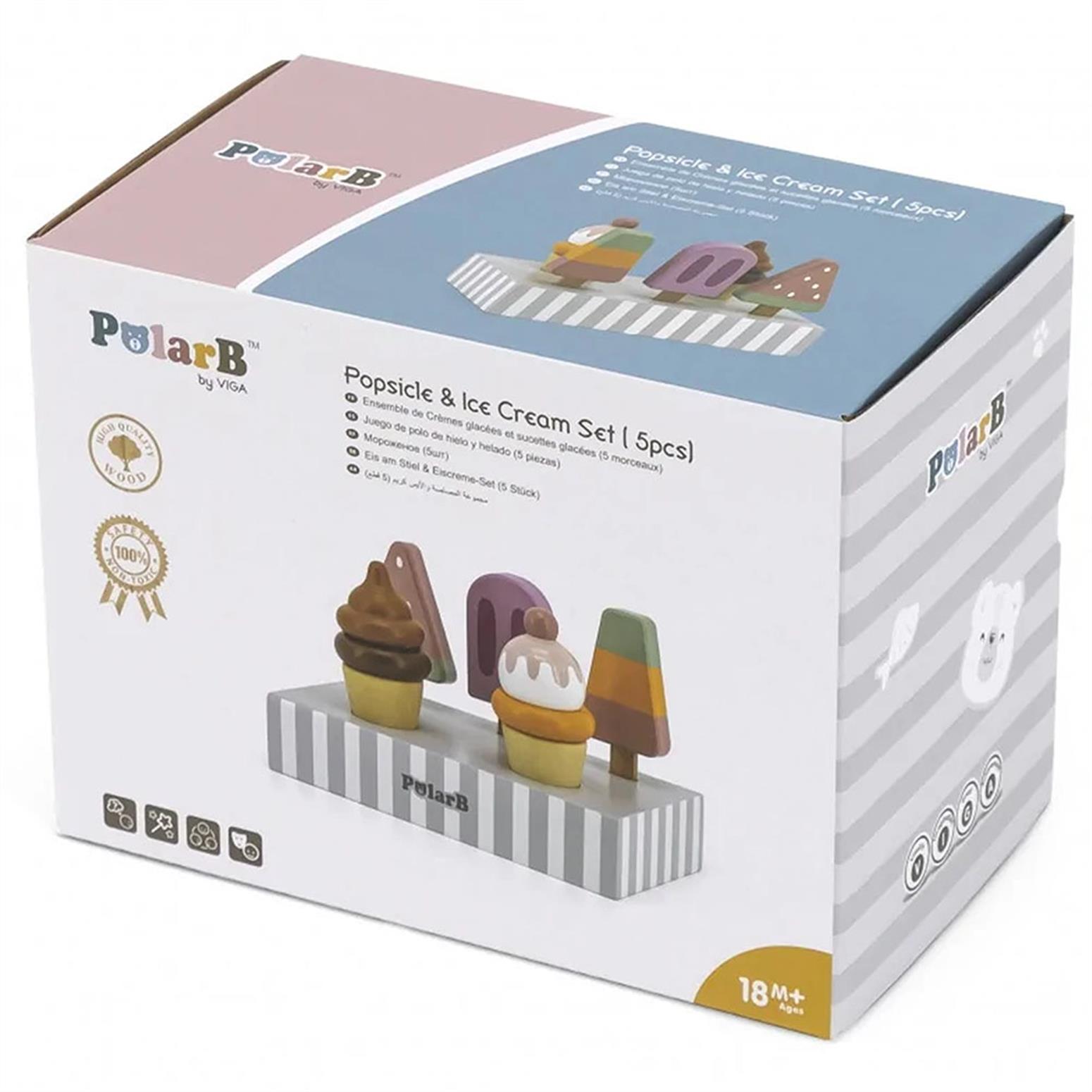 Popsicle & Ice Cream Set ( 5pcs)