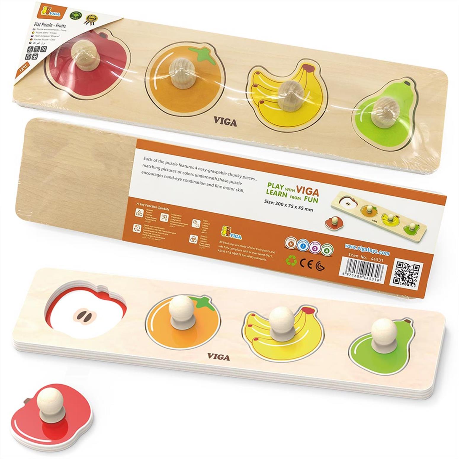 Flat Puzzle - Fruits