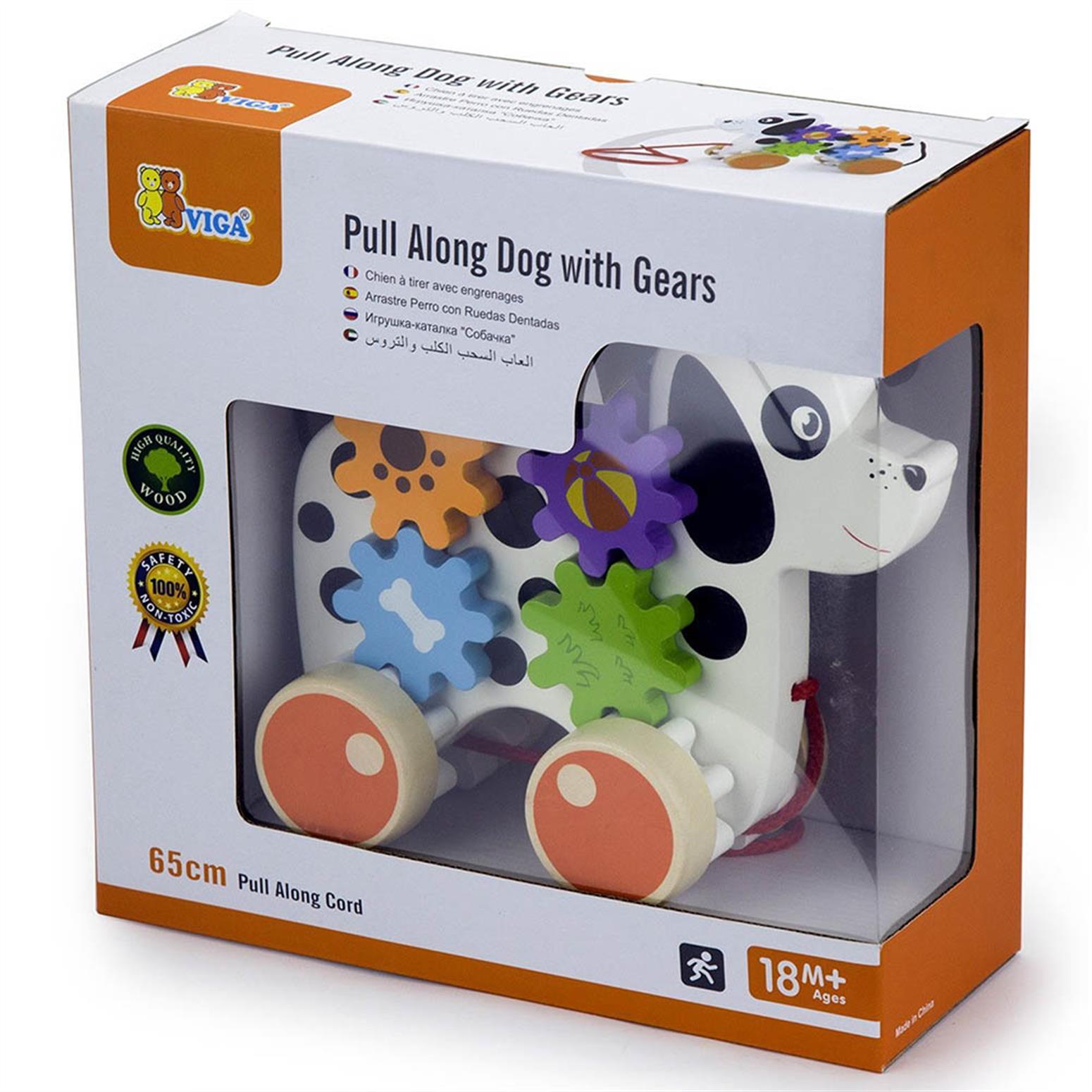 Pull Along - Dog with Gears