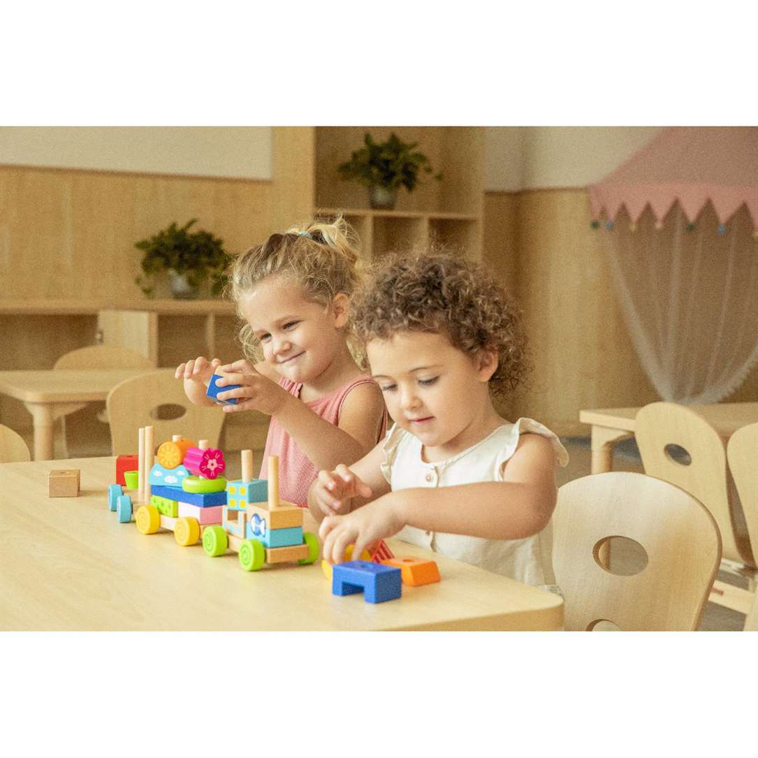 Pull Along Stacking Train