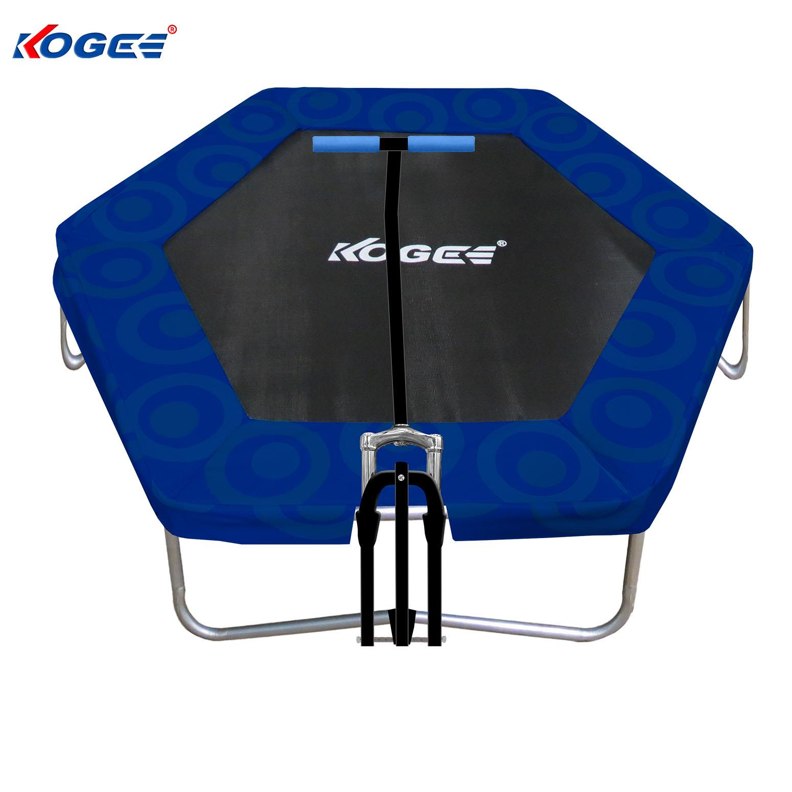 fitness trampoline with handle