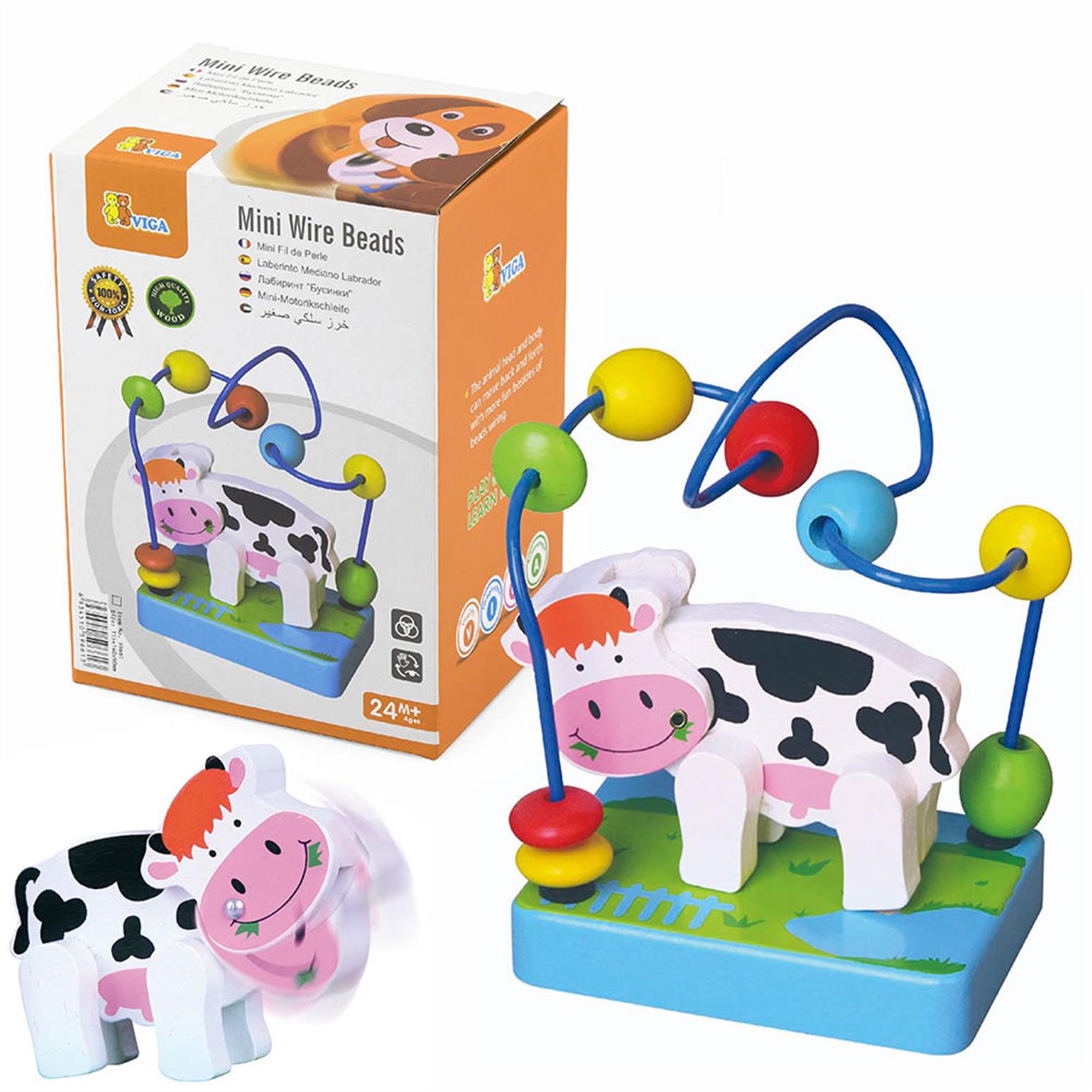 Mini Wire Beads - Cow