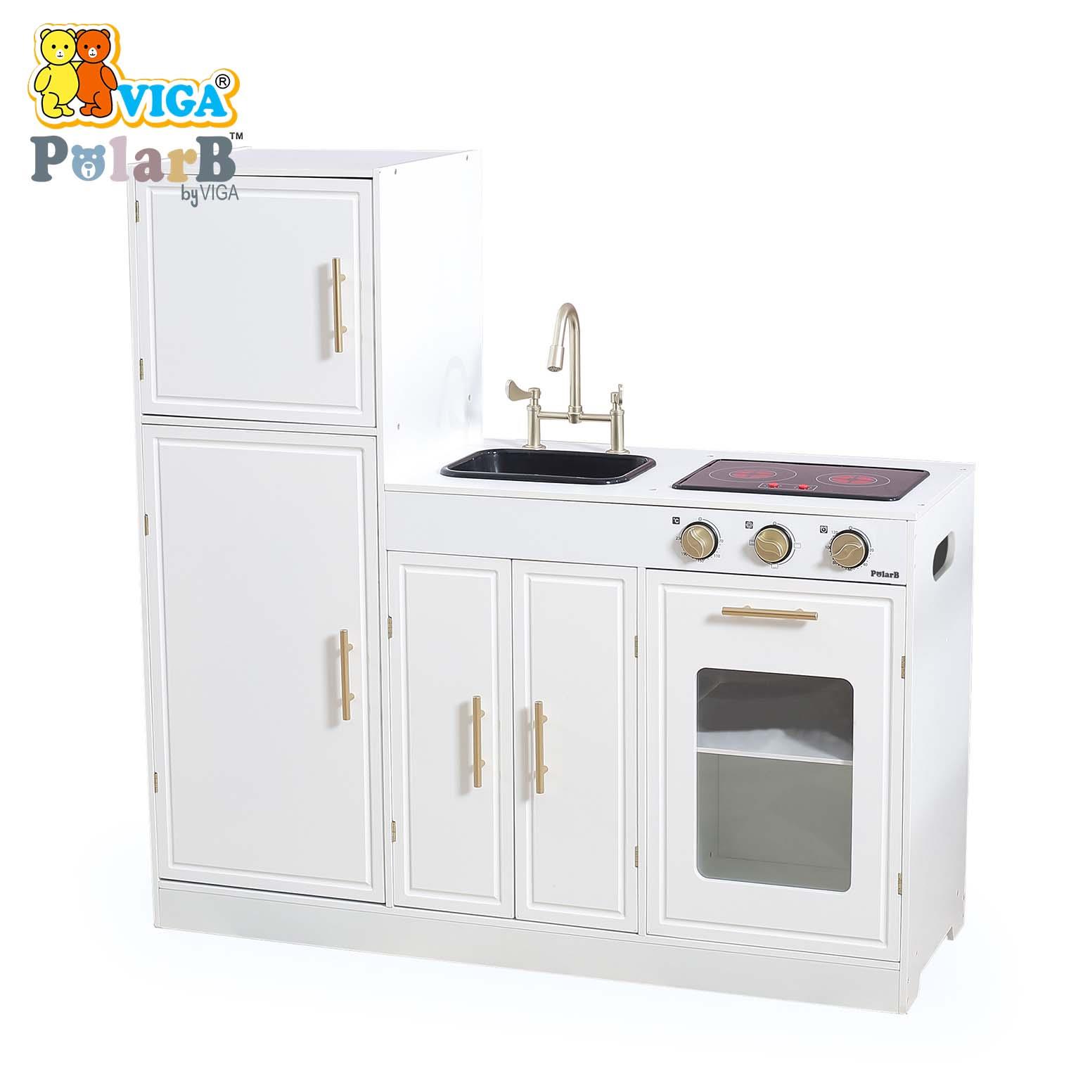 Classic White Modern Kitchen with Light and Sound