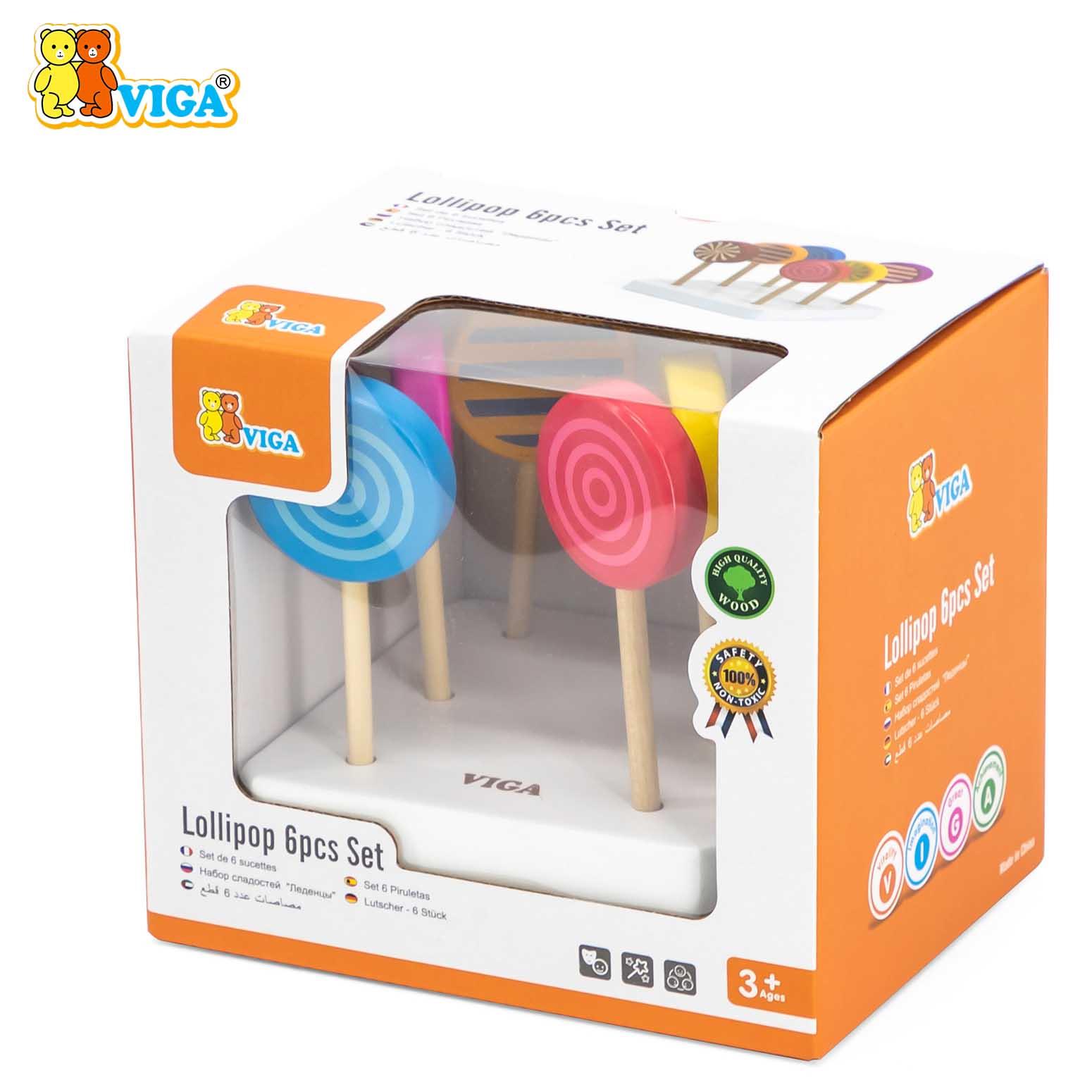 Viga - Play Food Lollipop Set - 6pcs