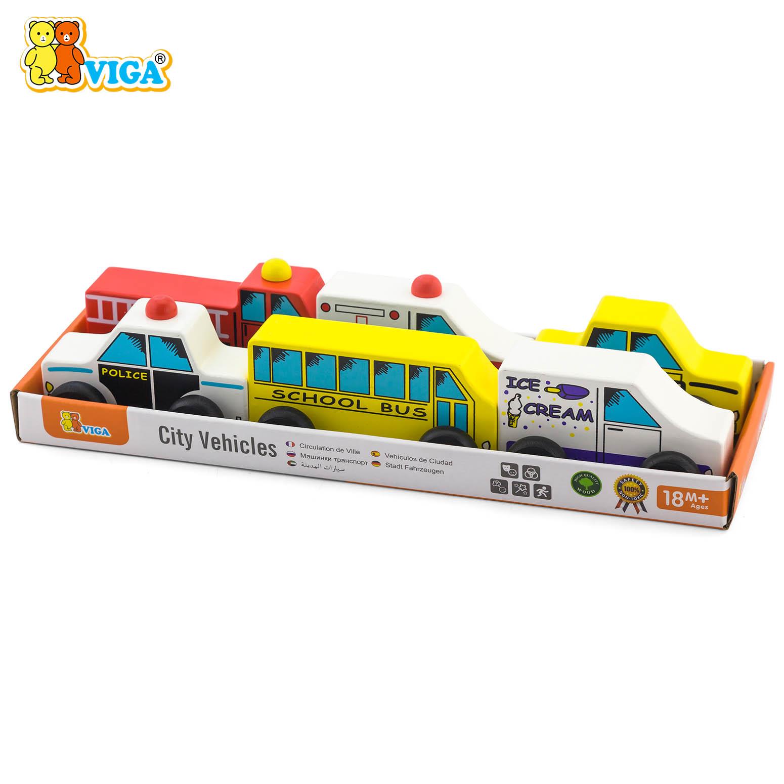 City Vehicles Set - 6pcs