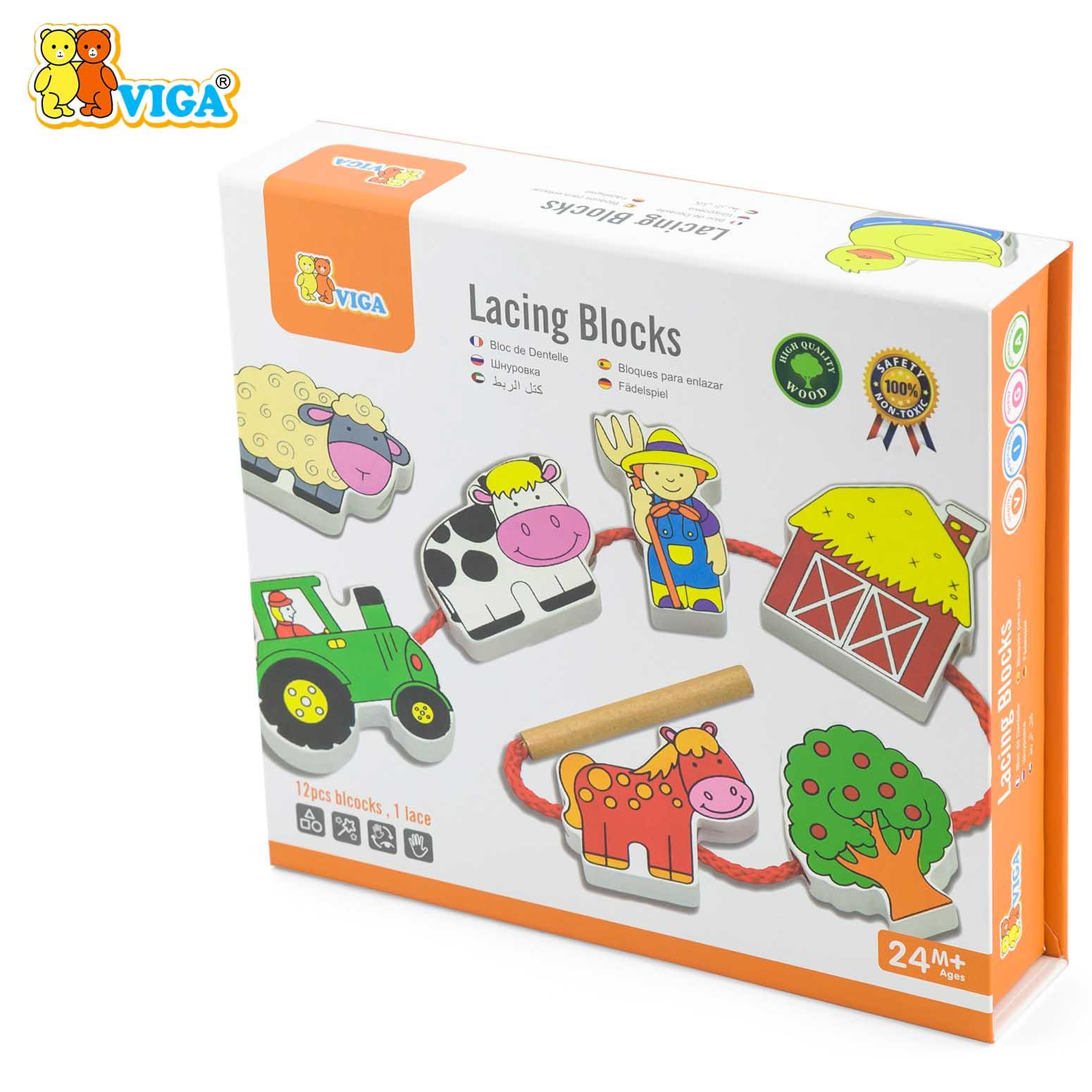 Lacing Blocks - Farm