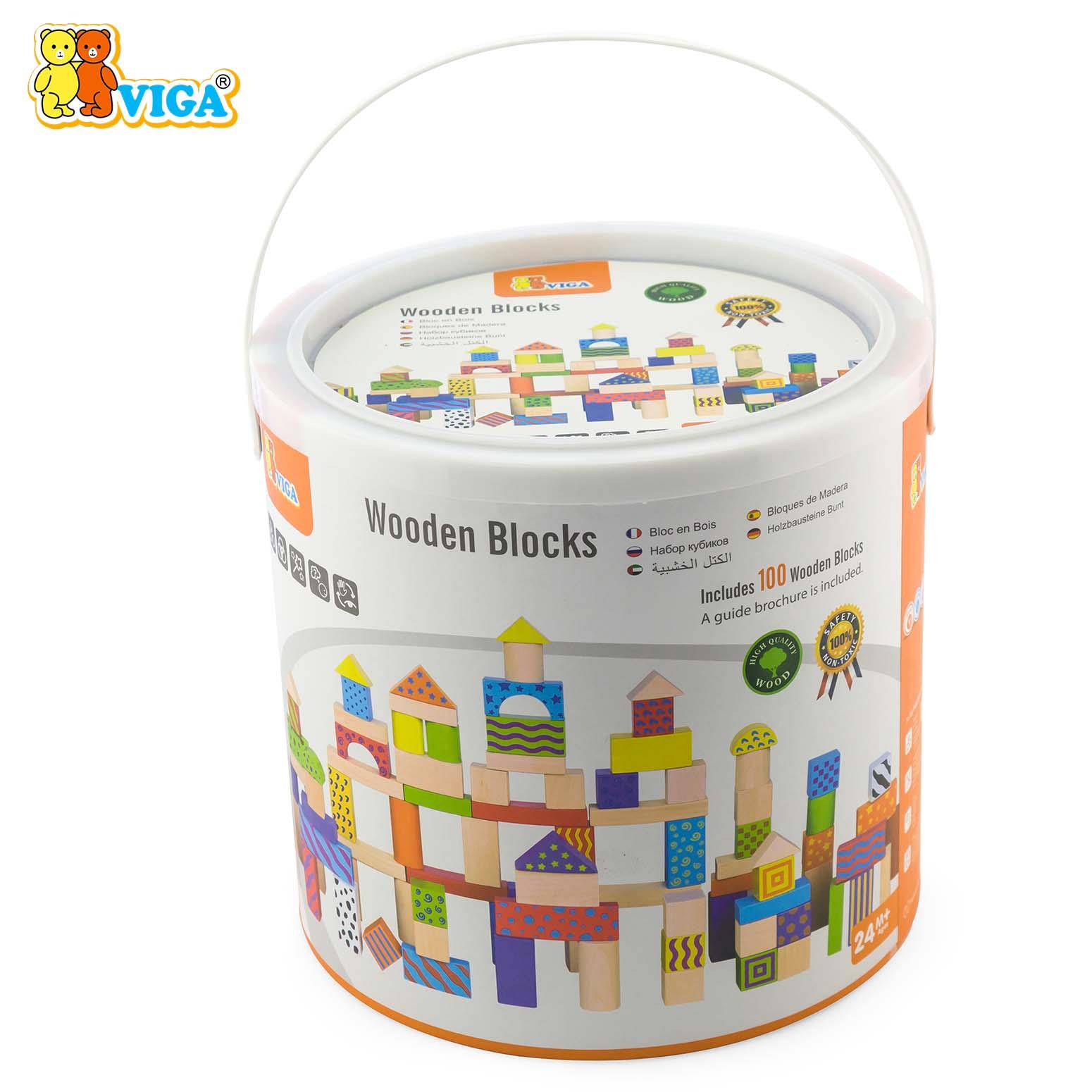 Wooden Blocks -100pcs